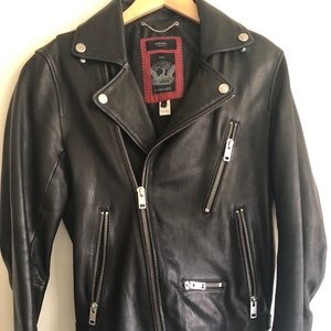 Diesel L-Gibson-1 Men’s Biker Leather Jacket